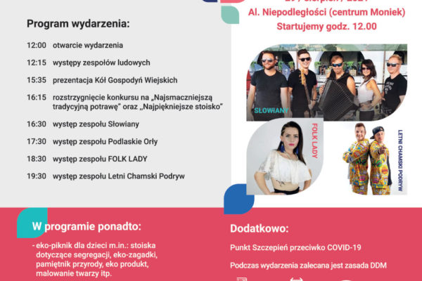 Plakat informacyjny jarmarku "Z tradycją w Nowoczesność".